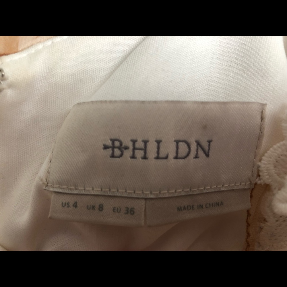 NWOT BHLDN white floral and nude cocktail dress - Picture 5 of 5